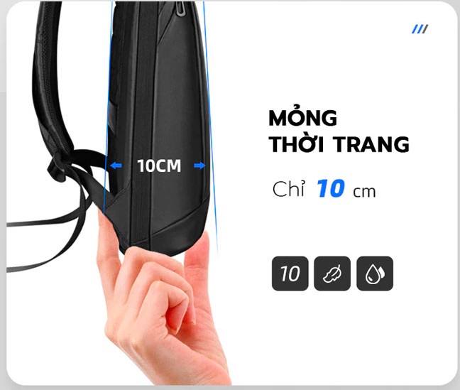 Balo siêu mỏng đựng laptop Mark Ryden.