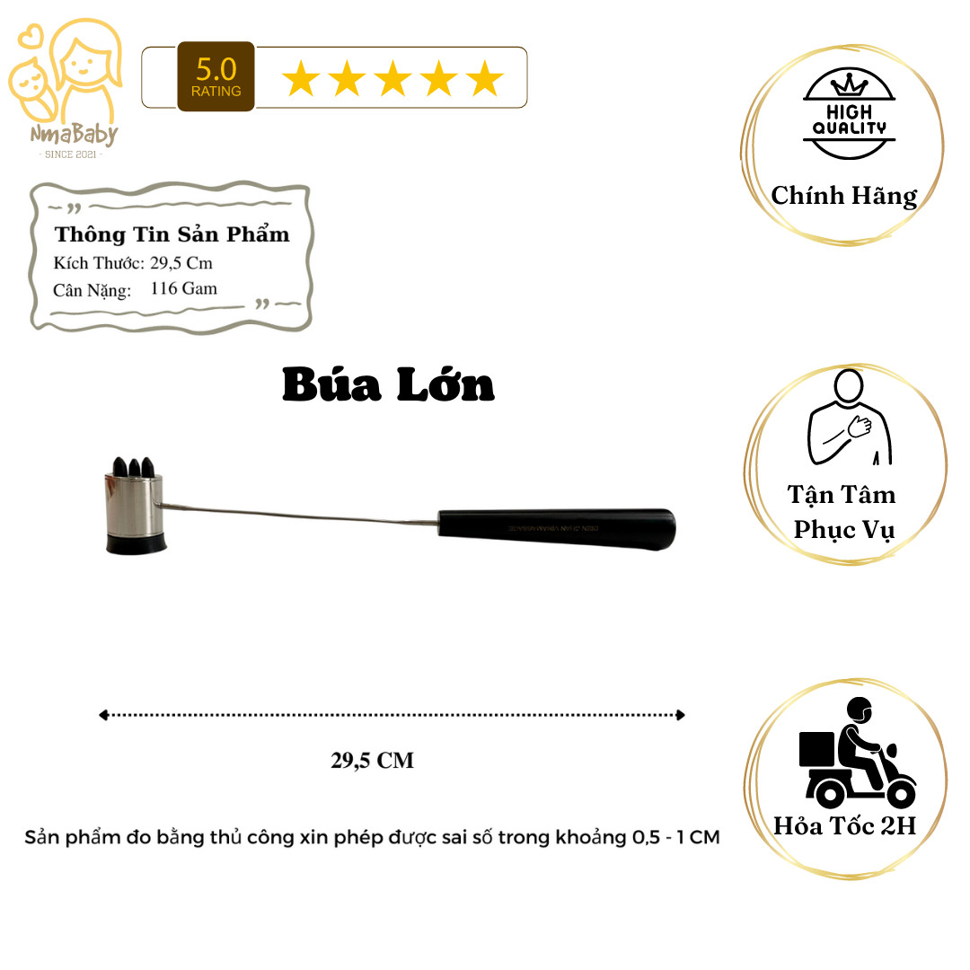 [HCM] Dụng Cụ Diện Chẩn - Búa Lớn - Hãng VINAMASSAGE