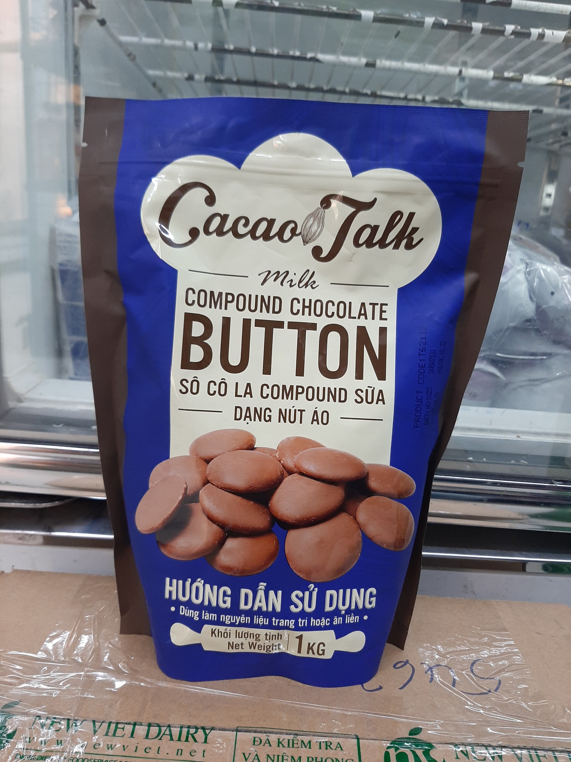 Sô Cô La Compound Sữa Dạng Nút Áo Cacao Talk 1kg