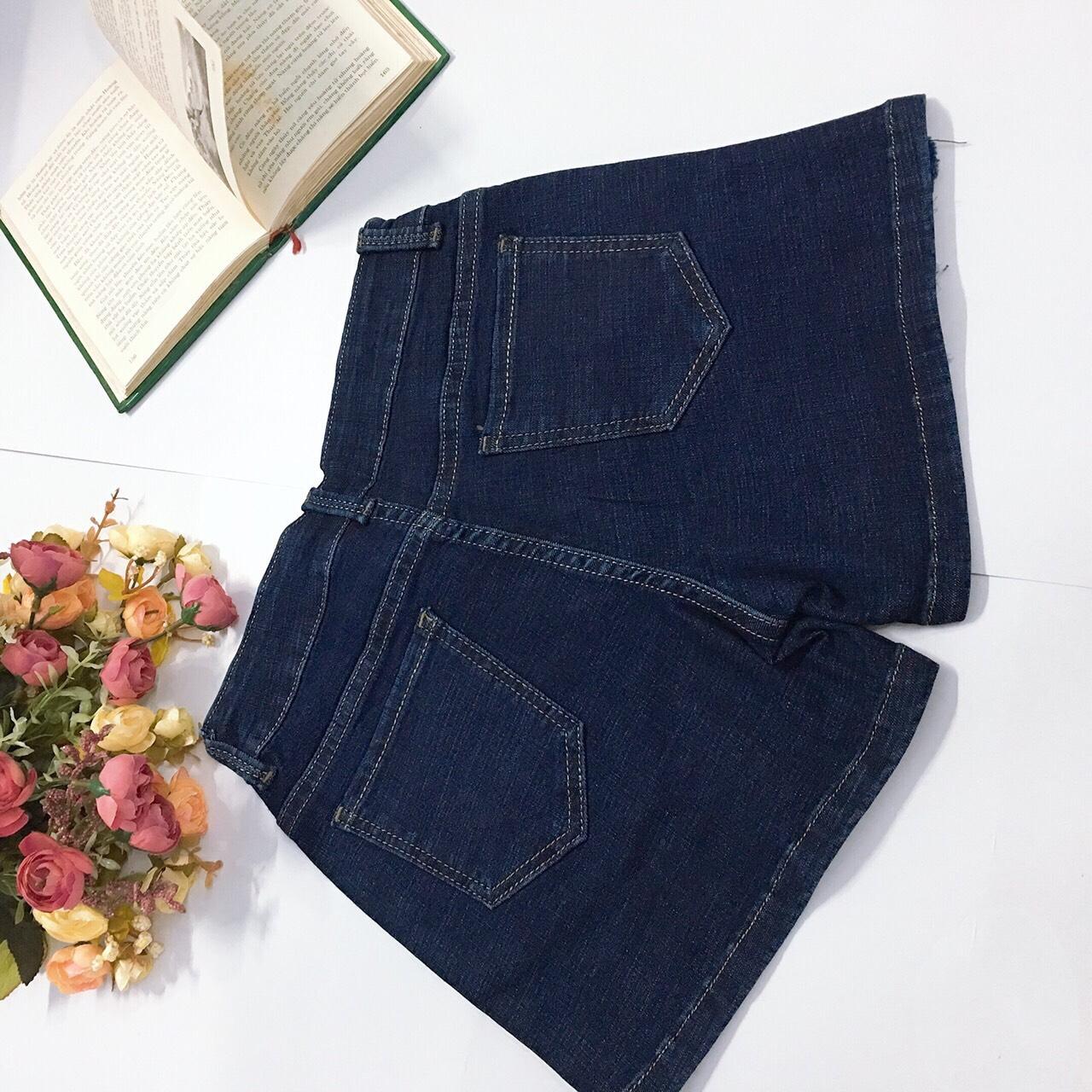 [HCM]Quần sọt jean thêu hoa đính cườm (có big size) JST