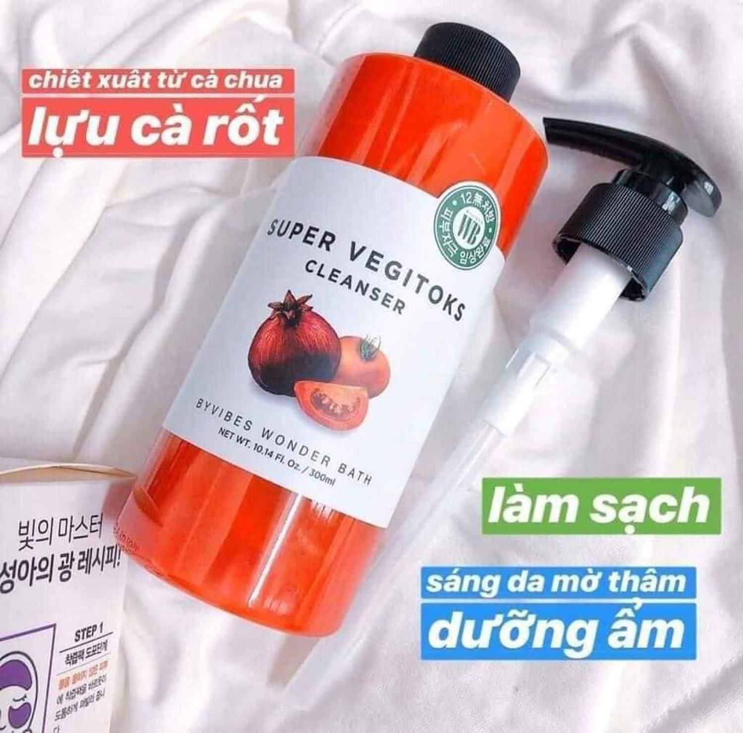 Sữa Rửa Mặt Rau Củ Super Vegitoks 300ml Hàn Quốc