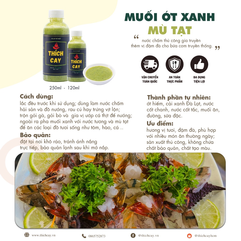 Combo 05 chai nước chấm bán chạy  Thích Cay 250ml