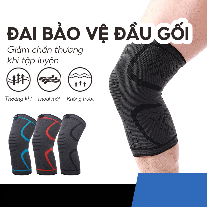 Bảo vệ đầu gối 4 chiều chơi thể thao