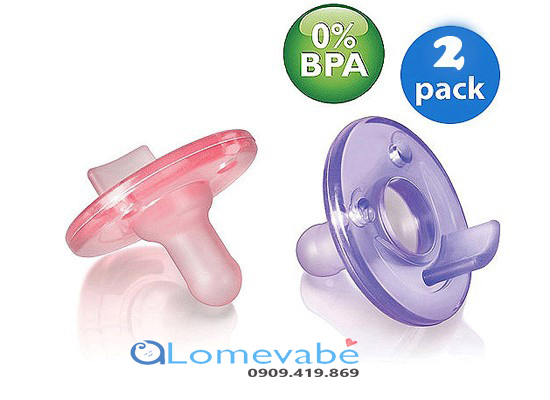 SET 2 TY NGẬM AVENT BPA FREE SOOTHIE PACIFIER BÉ TRAI
