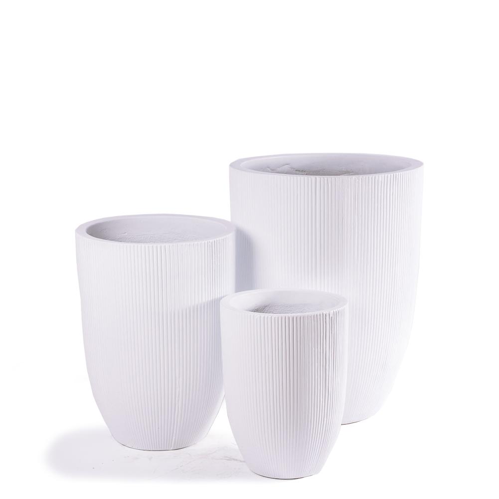 Chậu Trồng Cây Xi Măng Đá Mài Viên Đạn  | 30cm