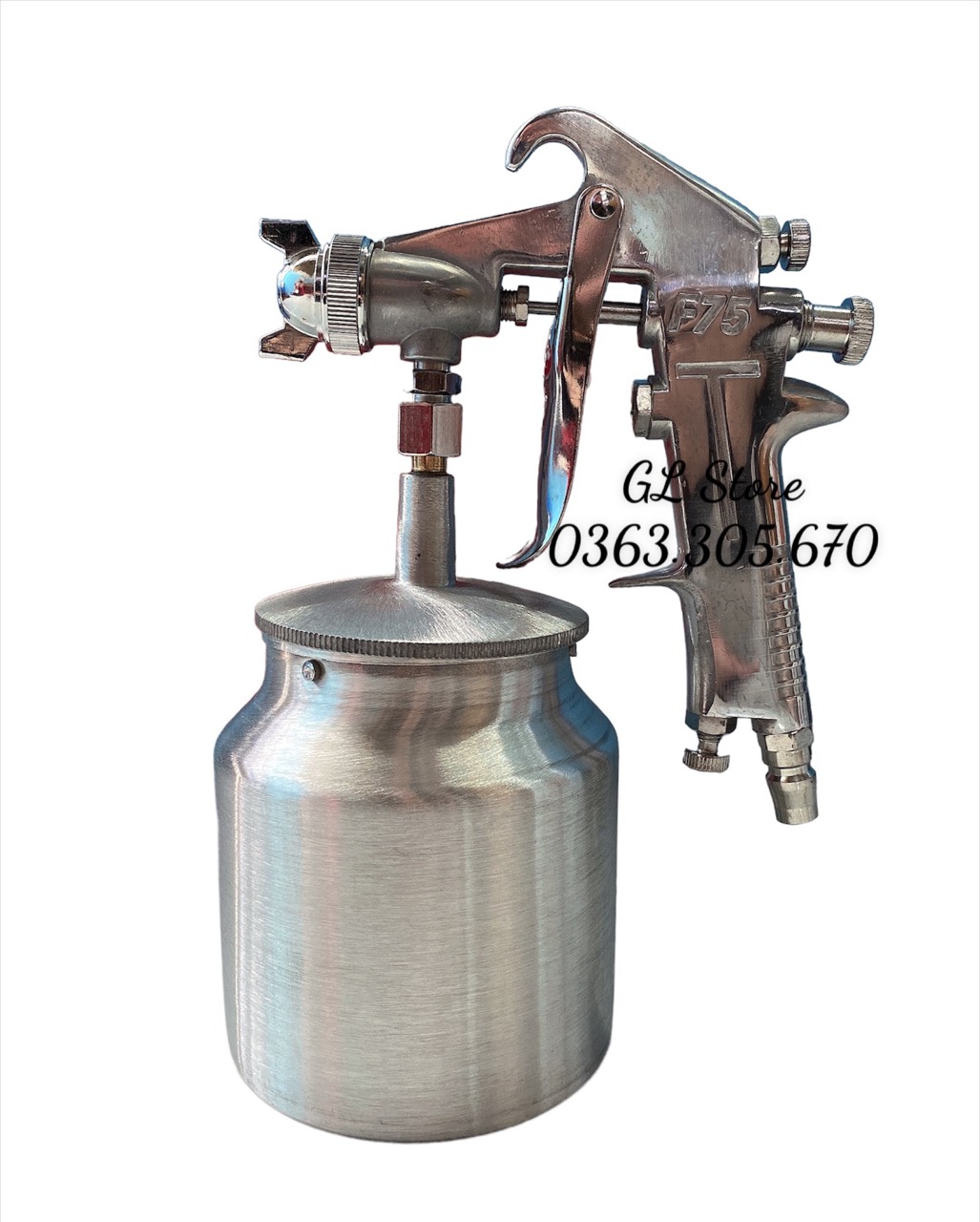 DỤNG CỤ PHUN SƠN F75 BÌNH DƯỚI , ĐẦU PHUN 1.8MM