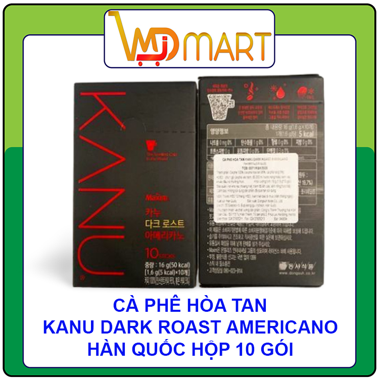 Cà Phê Hoà Tan Uống LIền KANU Hàn Quốc 16G