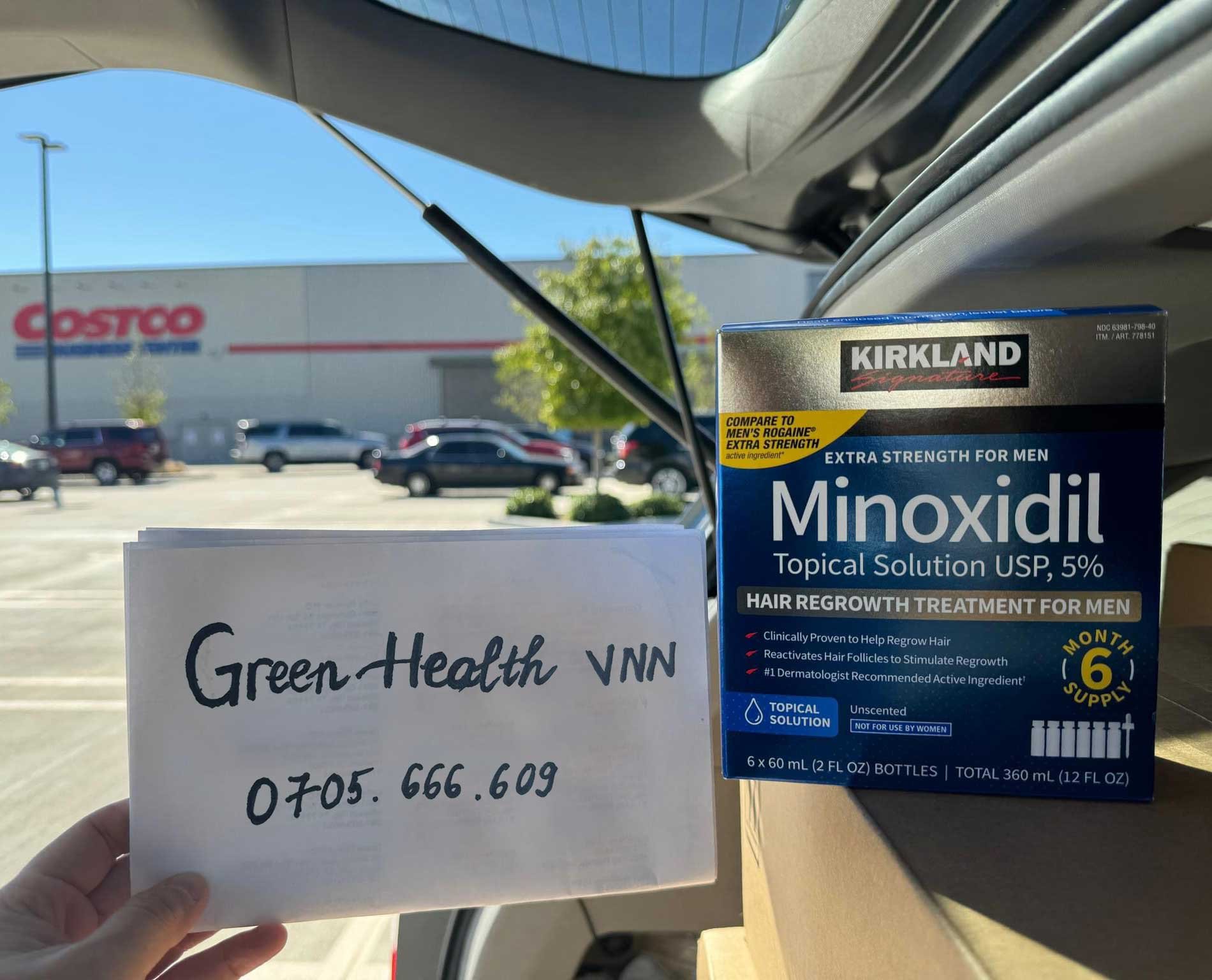 Minoxidil 5% dạng lỏng - Kirkland Hoa Kỳ