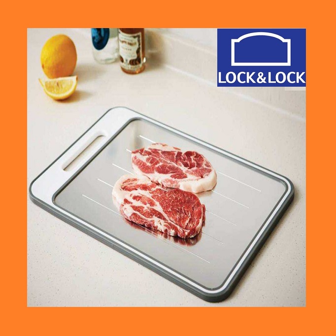 Thớt nhôm rã đông Lock & Lock 2 mặt kháng khuẩn CSC411 - nghiến nhựa nhà bếp chống ẩm mốc
