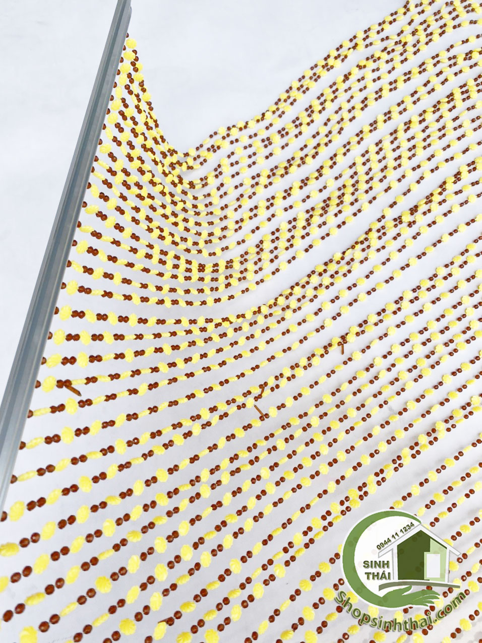 [HCM]Rèm màn chuỗi hạt hình bông mai 100cm x 200cm - màu ngẫu nhiên