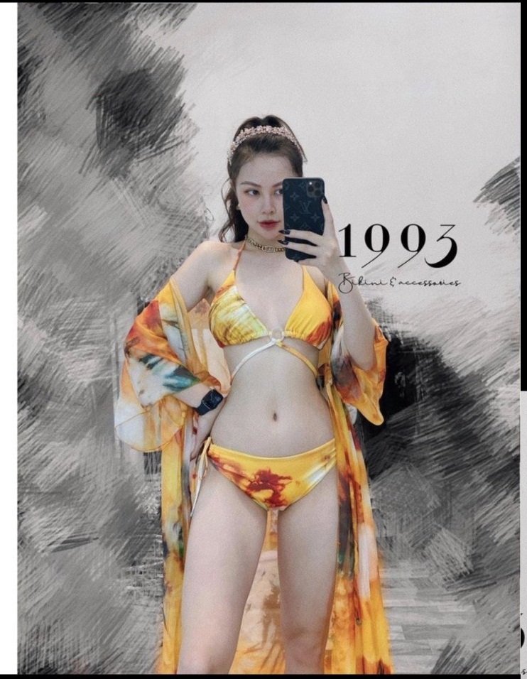 Set bikini 3 món cực xinh(40-65kg)