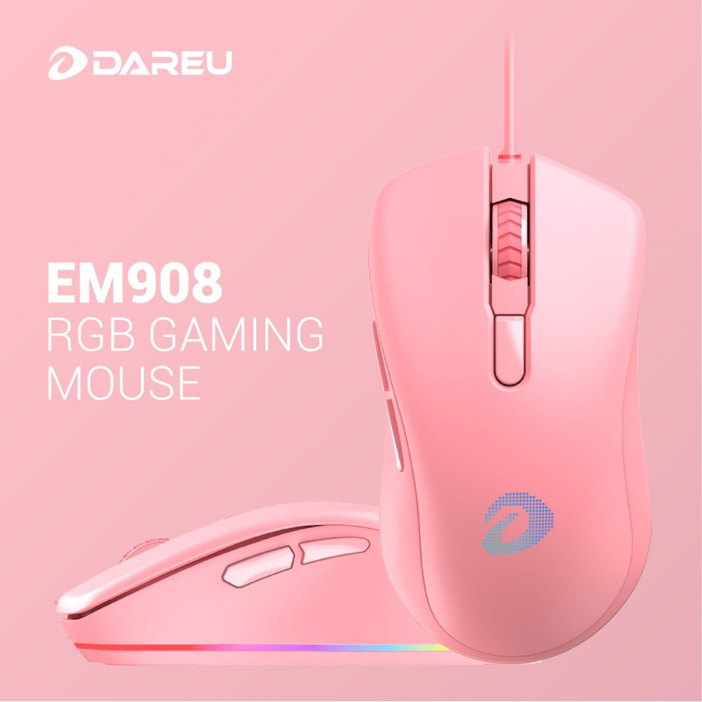 Chuột gaming DAREU EM908 QUEEN(LED RGB BRAVO sensor) - Mai Hoàng Phân Phối