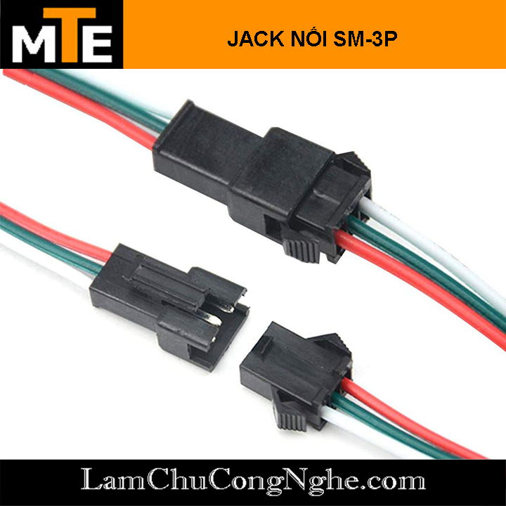 Cặp jack kết nối đực cái SM-3P 2.54mm