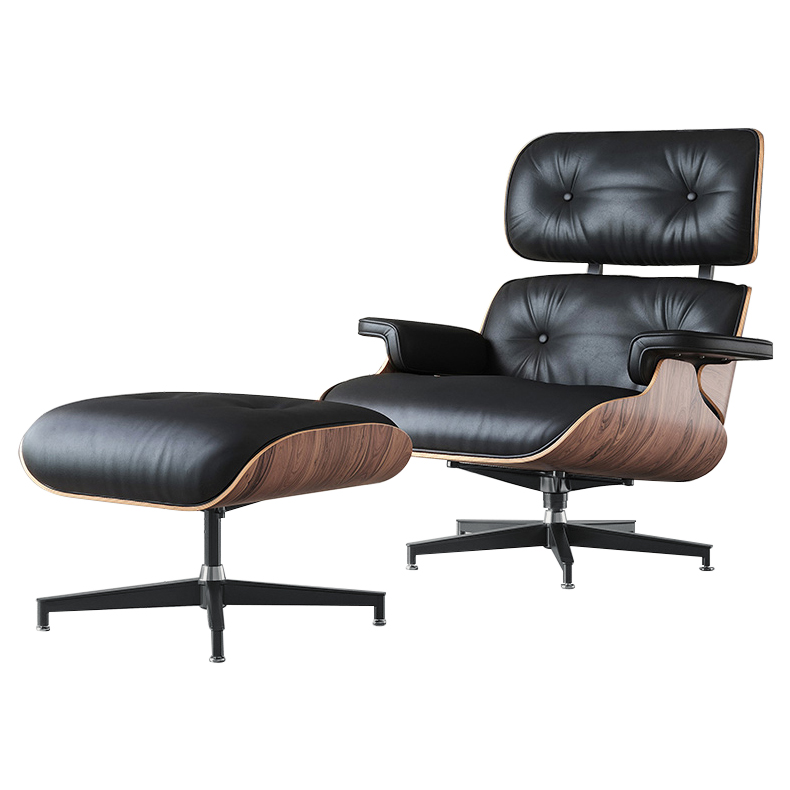 Lazy Chair Upholstery Leather art included Đôn, relaxing sofa class luxury, reading chair rotating 360 leather back wood durable beautiful