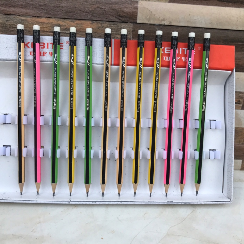 10 Bút chì 2B đầu gôm Elephant [VPP Trí Đức ]