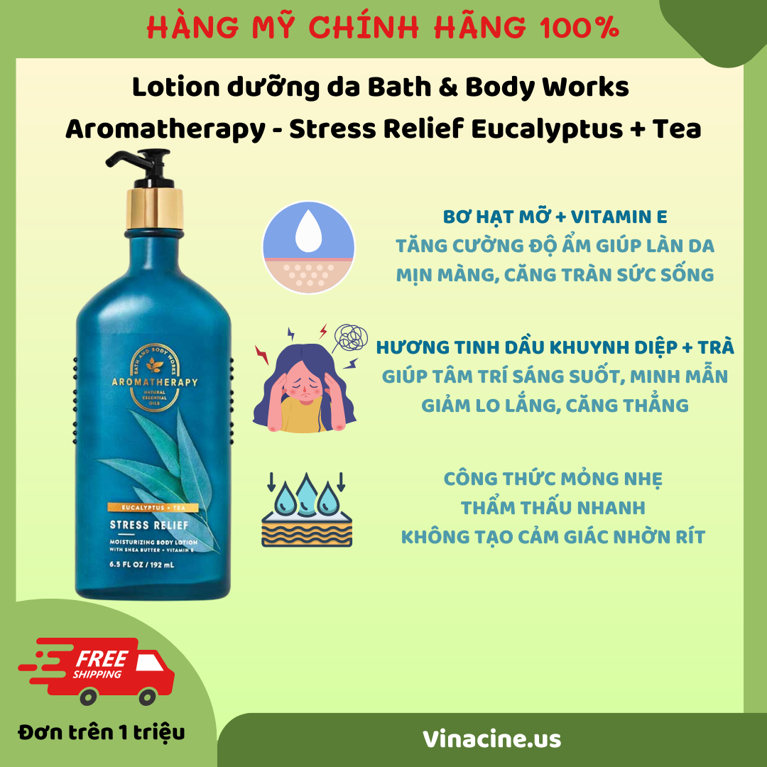 Lotion dưỡng da Bath & Body Works Aromatherapy