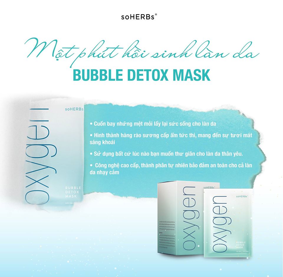 [HCM]Mặt Nạ Sủi Bọt Mask Oxygen Bubble Detox