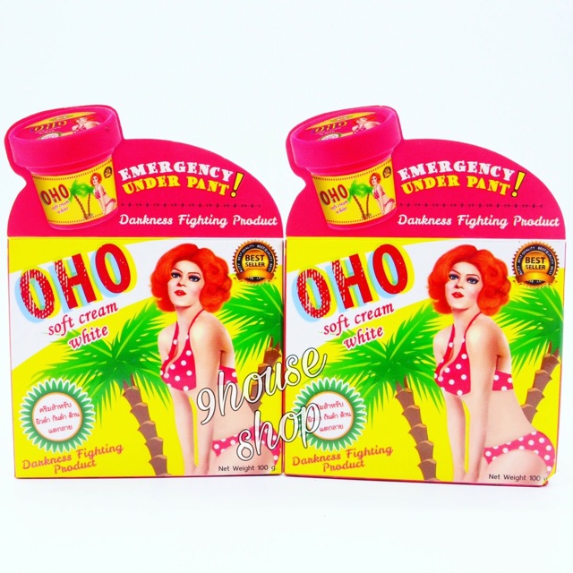 01 HỦ Kem Dưỡng Da Vùng Mông OHO (Thâm,Mờ Sẹo & Rạn) Thailand 100gram