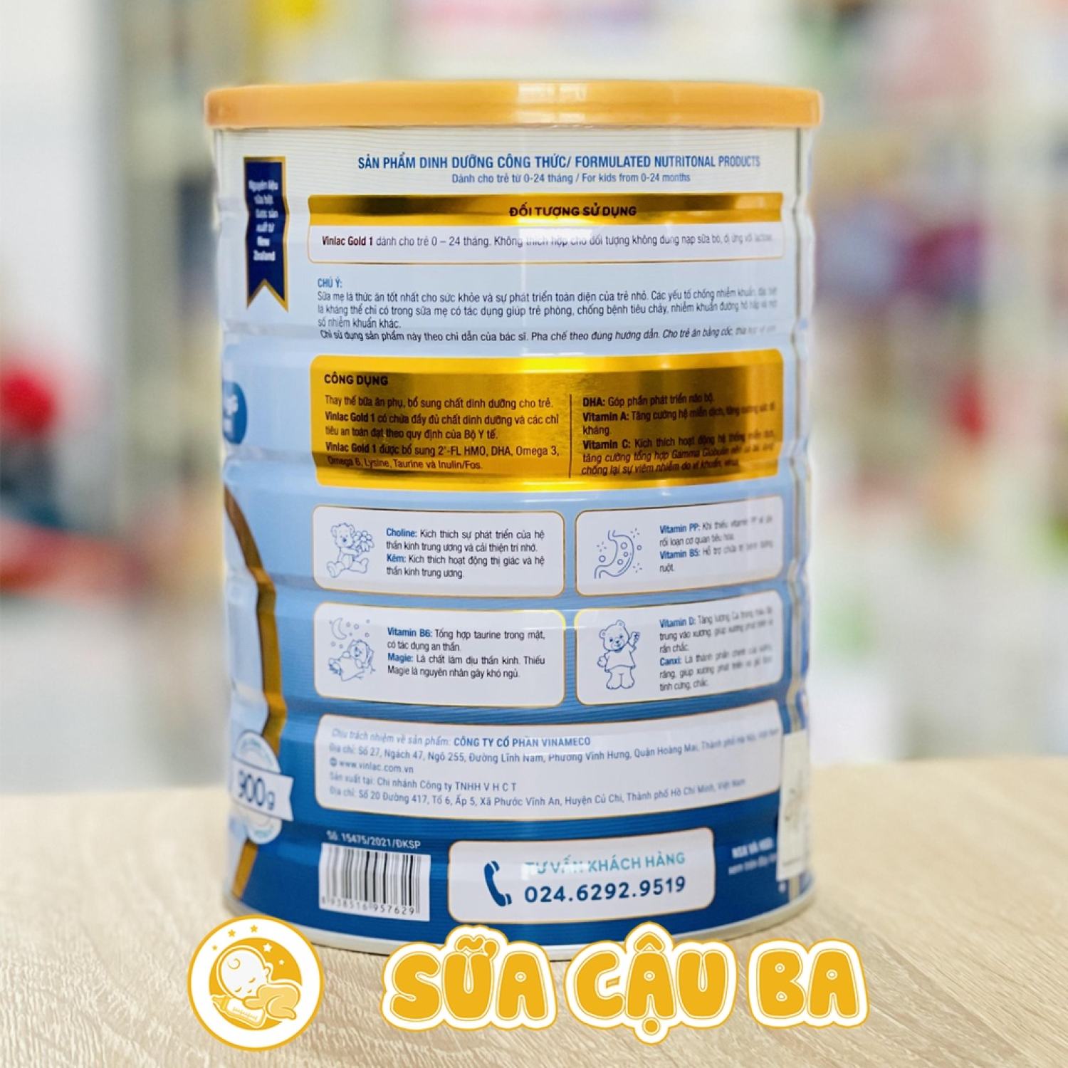 Sữa bột Vinlac Gold dành cho bé tăng cân