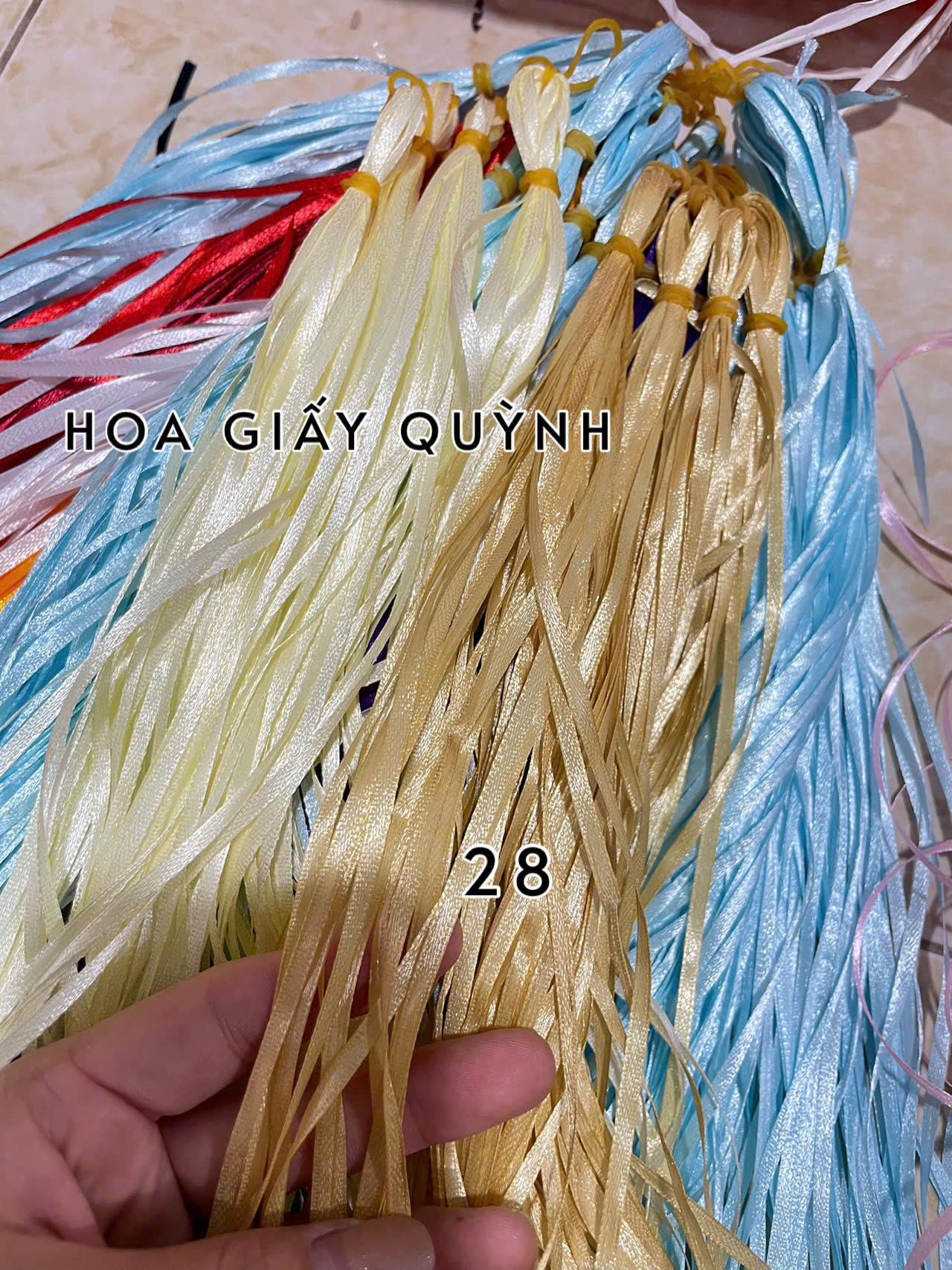 Ruy băng 3mm - bó 10m