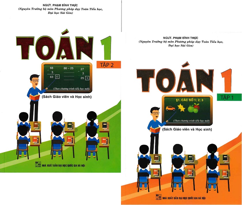 [HCM]Combo Toán Lớp 1 (Tập 1 + Tập 2) - Sách Giáo Viên Và Học Sinh (Theo Chương Trình Tiểu Học Mới)