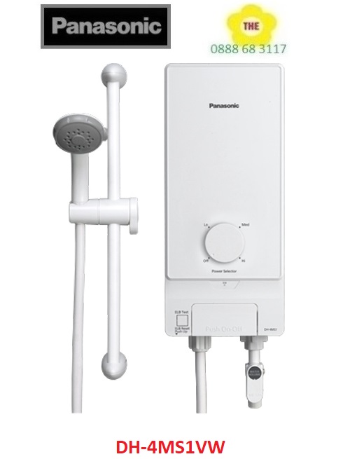 [HCM]Máy nước nóng Panasonic DH-4MS1VW (Trắng) ( DH 4MS 1VW / DH4MS1VW / DH-4MS 1VW )