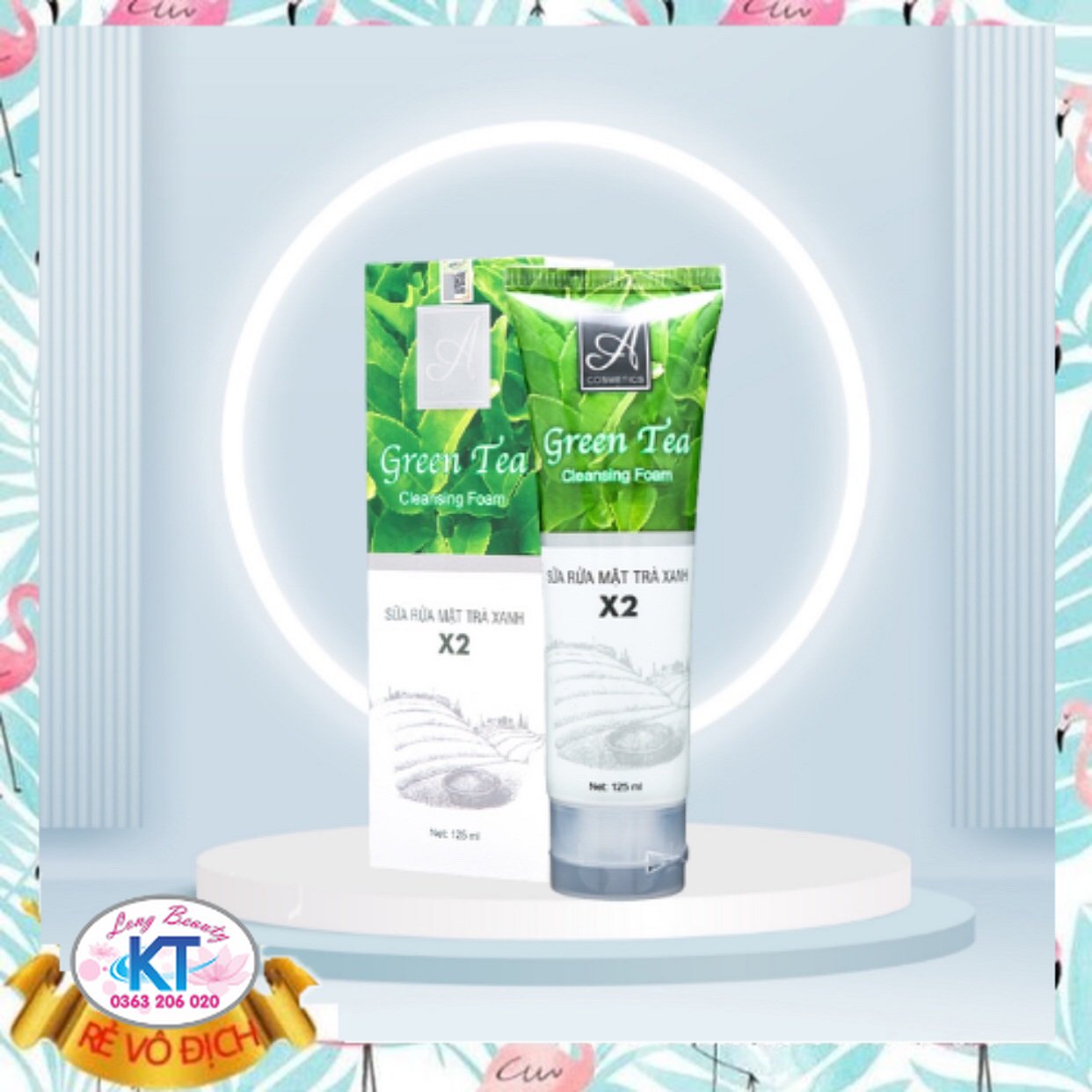 [Mỹ Phẩm Phương Anh – A Cosmetics]SỮA RỬA MẶT TRÀ XANH X2 COLLAGEN