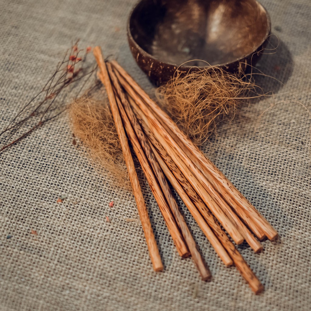 Bộ 10 đôi đũa gỗ dừa thân thiện môi trường