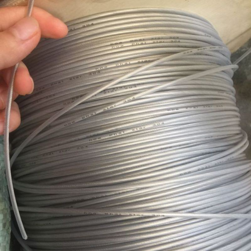 Cáp inox bọc nhựa 3ly 304