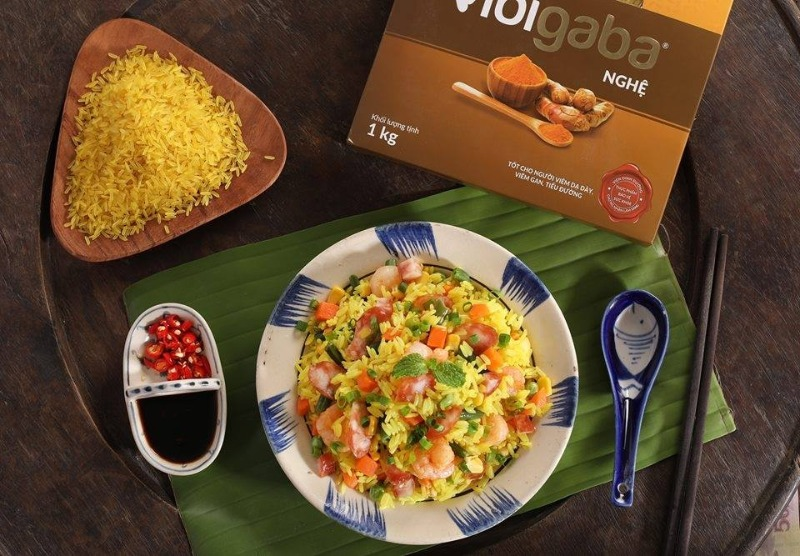 Gạo mầm Vibigaba nghệ hộp 1kg