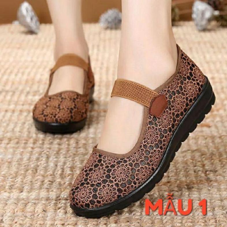 Giày lưới siêu êm giá rẻ cho mẹ, phụ nữ trung niên GR001 giá rẻ