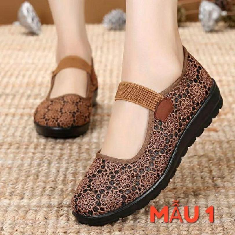 Giày lưới siêu êm giá rẻ cho mẹ, phụ nữ trung niên GR001 giá rẻ
