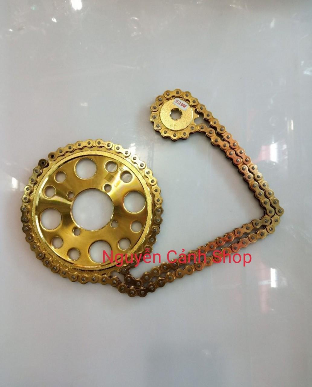 Bộ Sên Nhông Dĩa Vàng xipo 2 thì NEWDID 14-42-130 10Ly