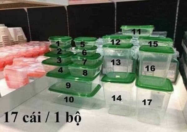 HỘP NHỰA 17 MÓN
