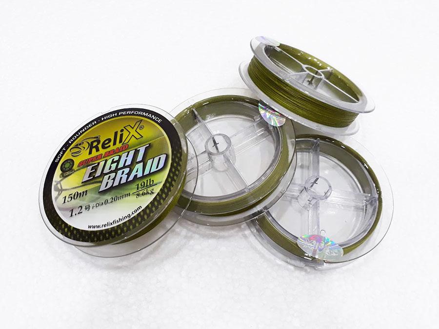 Dây câu cá PE Relix 8 Sợi Eight Braid 150 mét