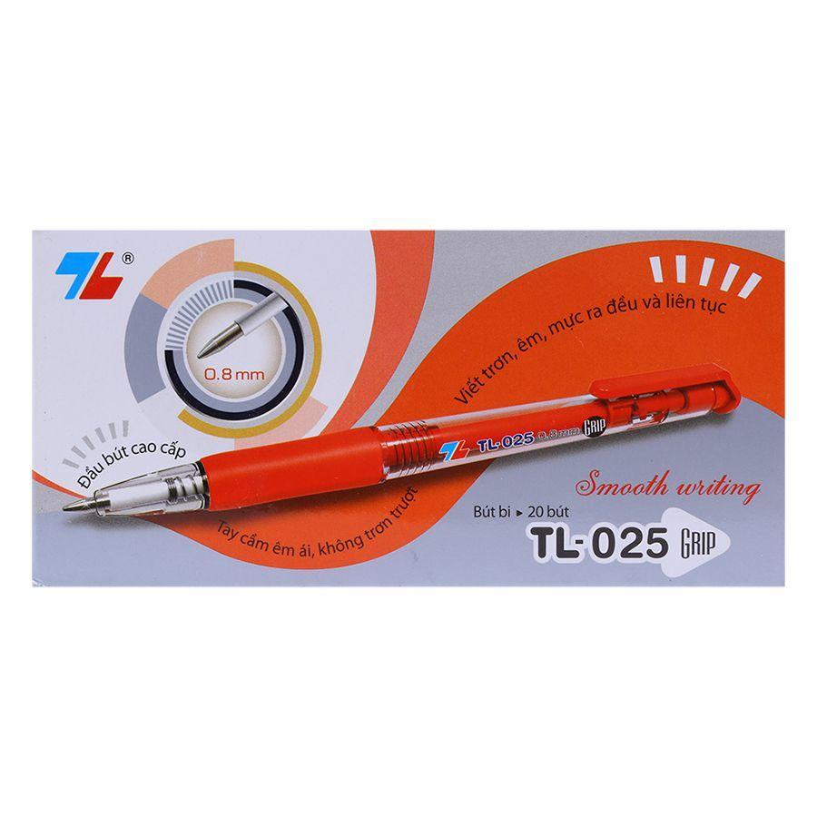 [HCM]Bút bi Thiên Long 025 Grip-hộp 20 cây