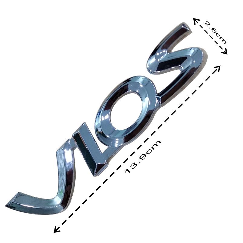 Logo tem chữ nổi cho xe VIOS 2008-2019 (Bạc)