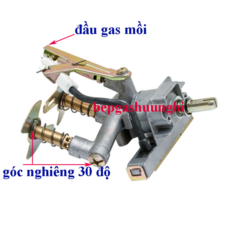 Công tắc bếp gas đôi, điếu gang có chế độ hâm
