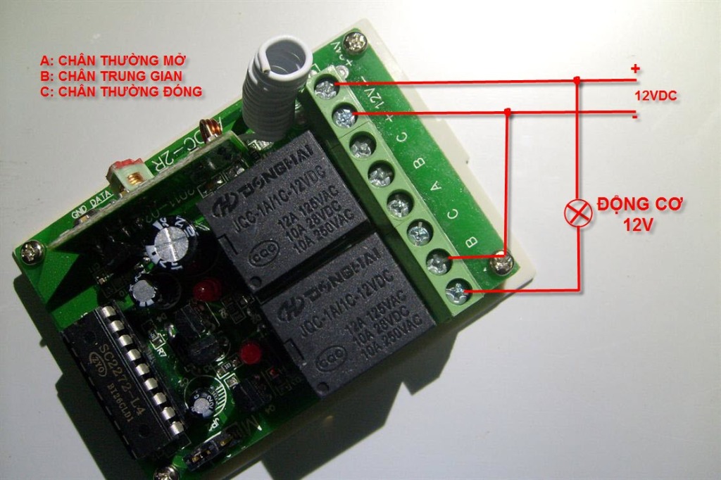 Bộ điều khiển đảo chiều động cơ 220v
