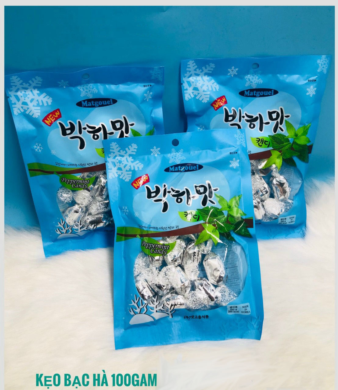 Kẹo vị bạc hà Matgouel 100g