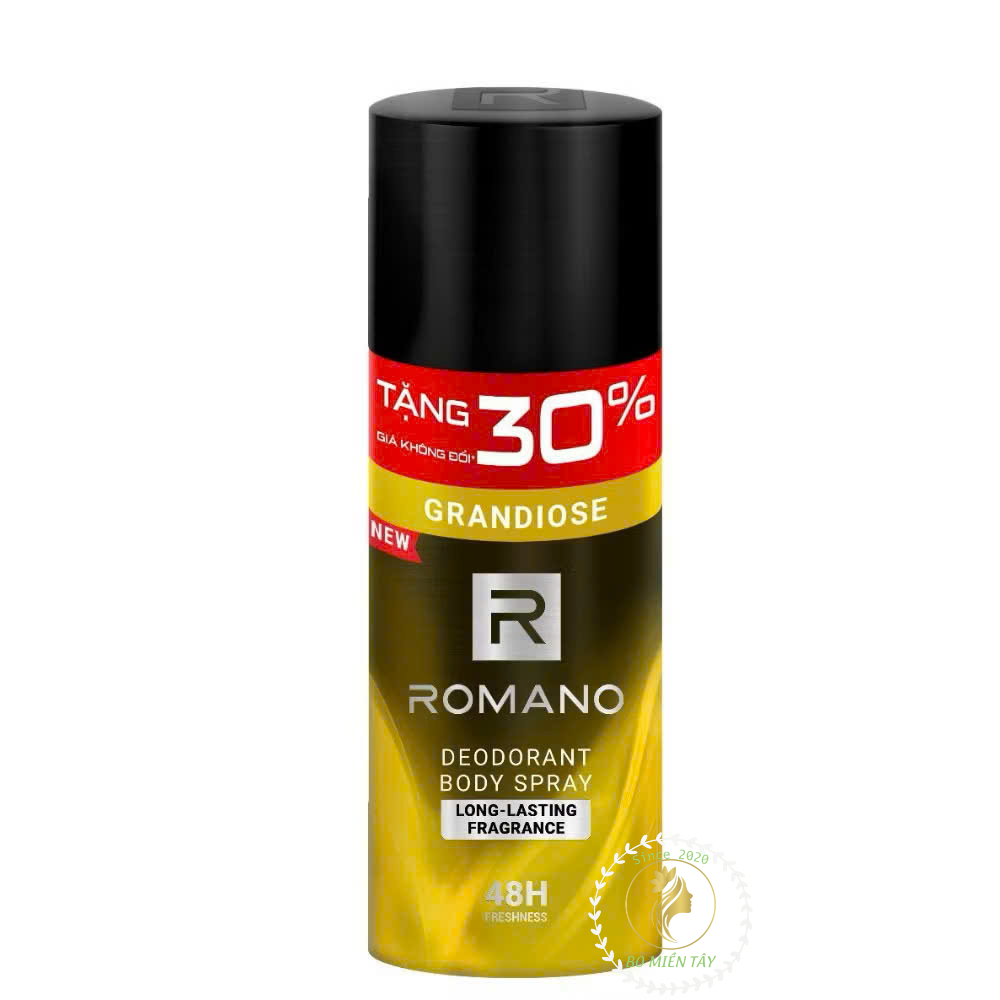 (Tặng 30%) Xịt Khử Mùi Nam Romano 195ml – Classic, Force, Attitude, Gentleman