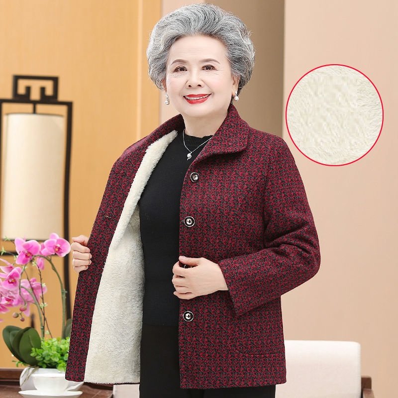Áo Khoác cao cấp cho mẹ, cho bà lót lông