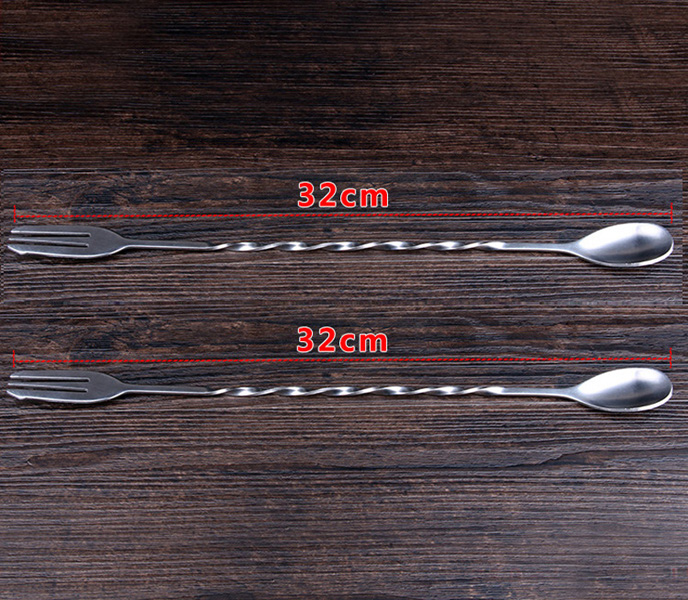 Muỗng Khuấy Inox Pha Chế Cocktail Dài 32cm