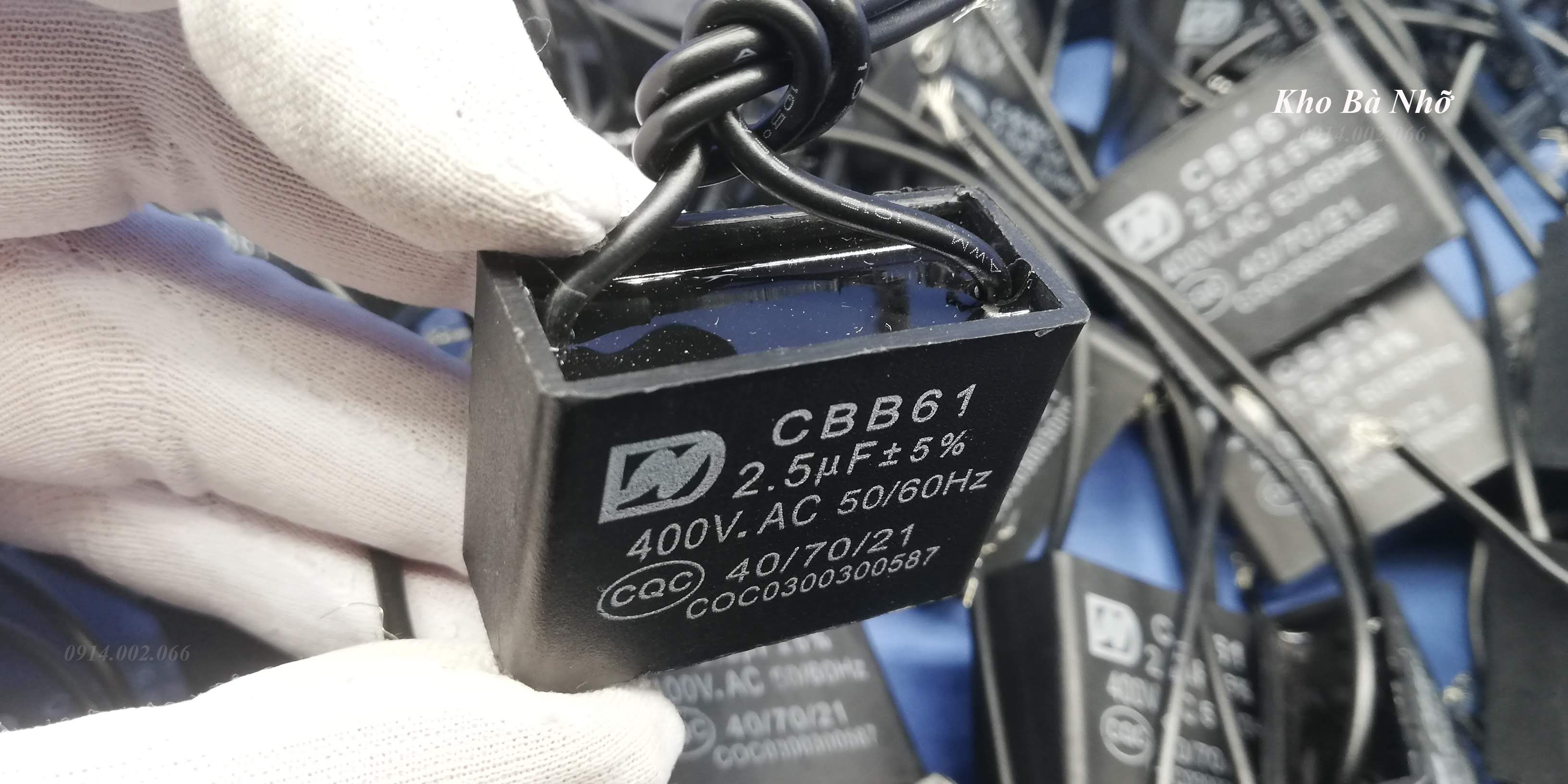 Combo 10 Tụ quạt 2,5uf - CBB61 400VAC