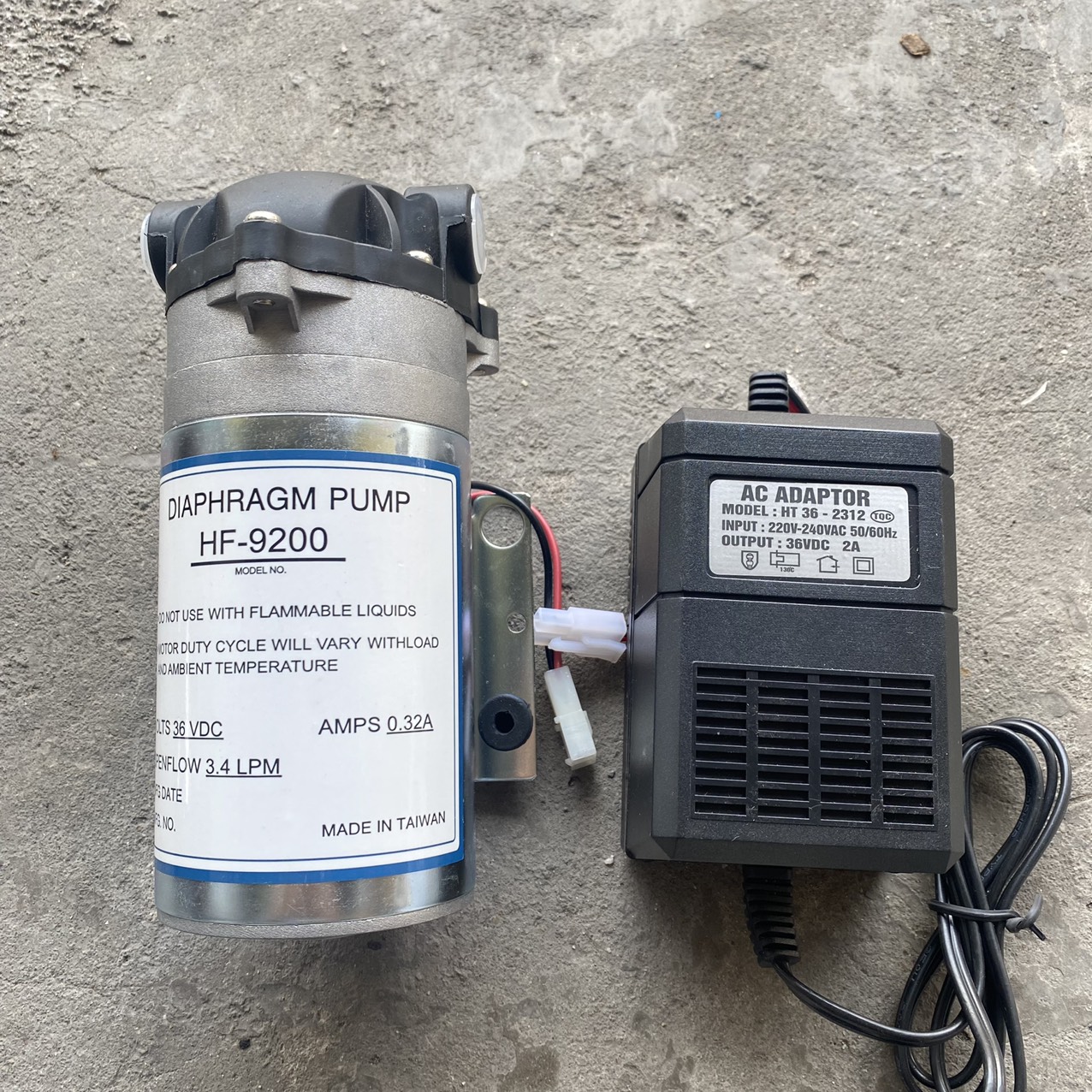 Bơm 36V Đài Loan HF-9200 chưa bao gồm adapter