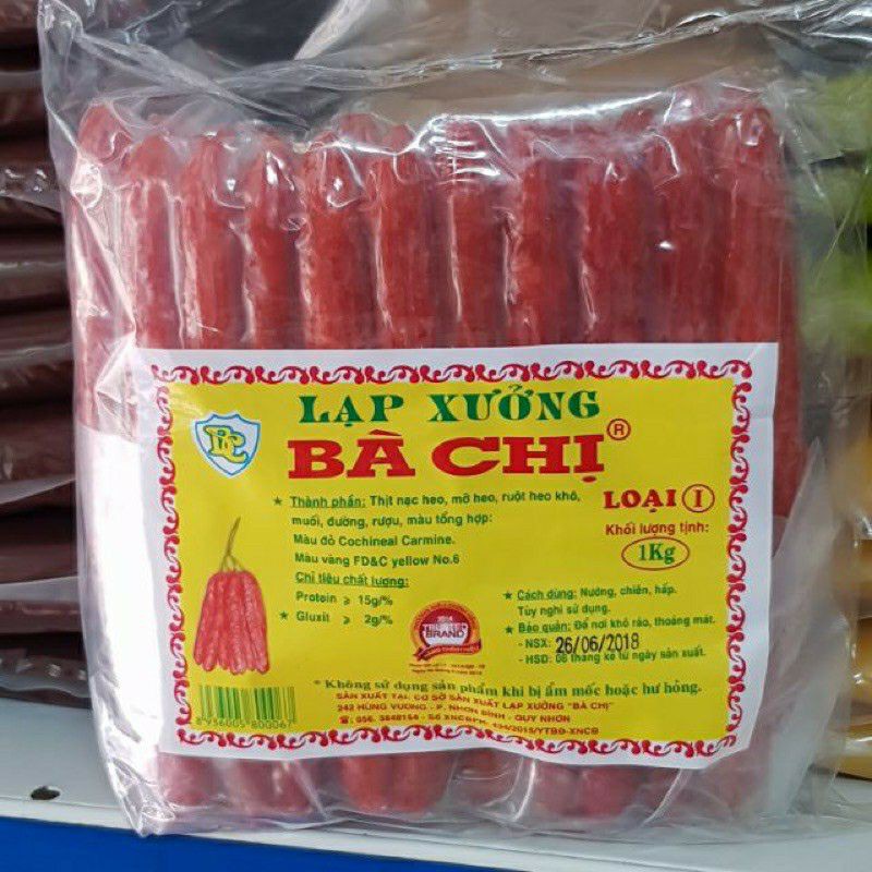 Lạp xưởng Bà Chị Loại 1 (Gói - 1kg)
