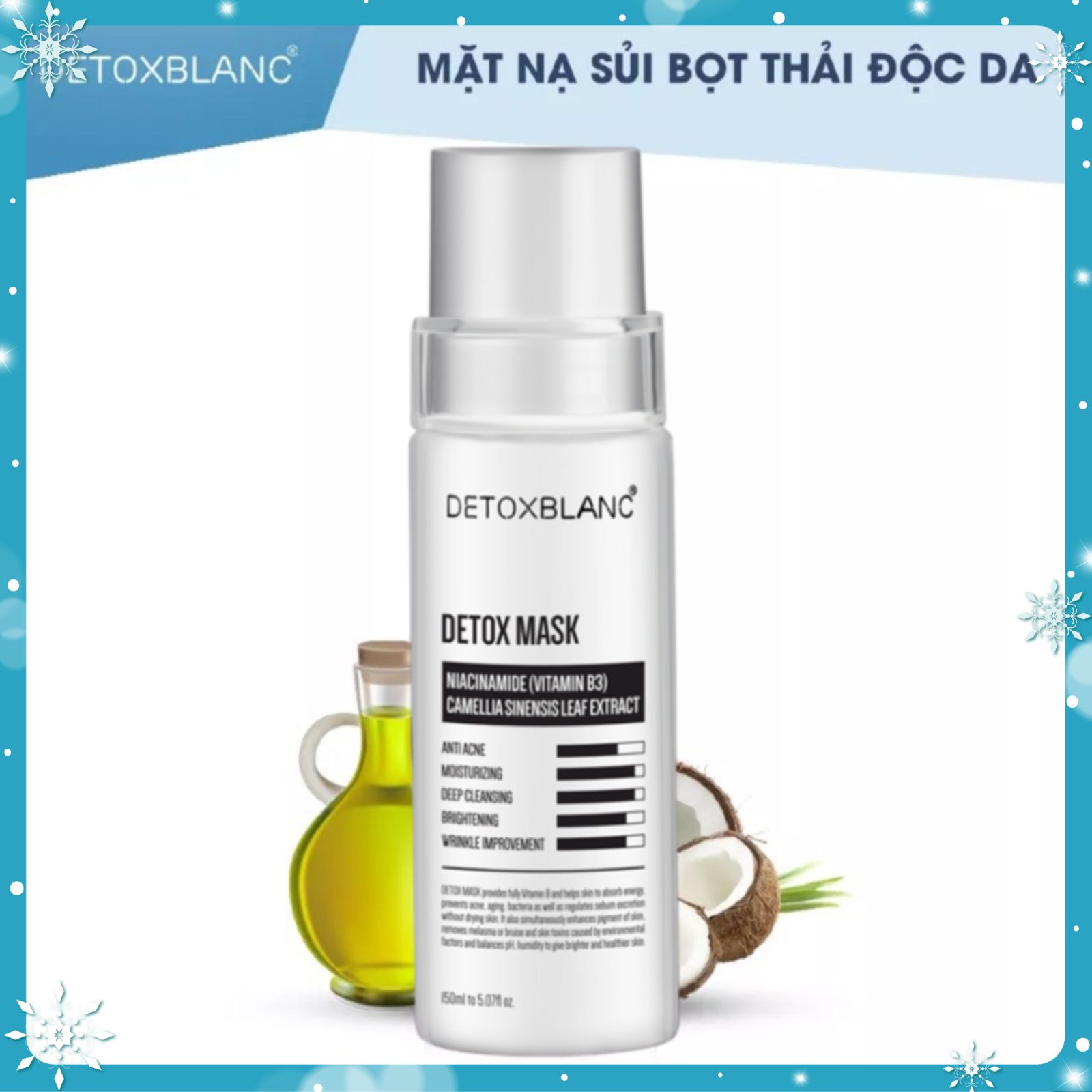 Combo dưỡng trắng da mặt chuyên sâu Detoxblanc