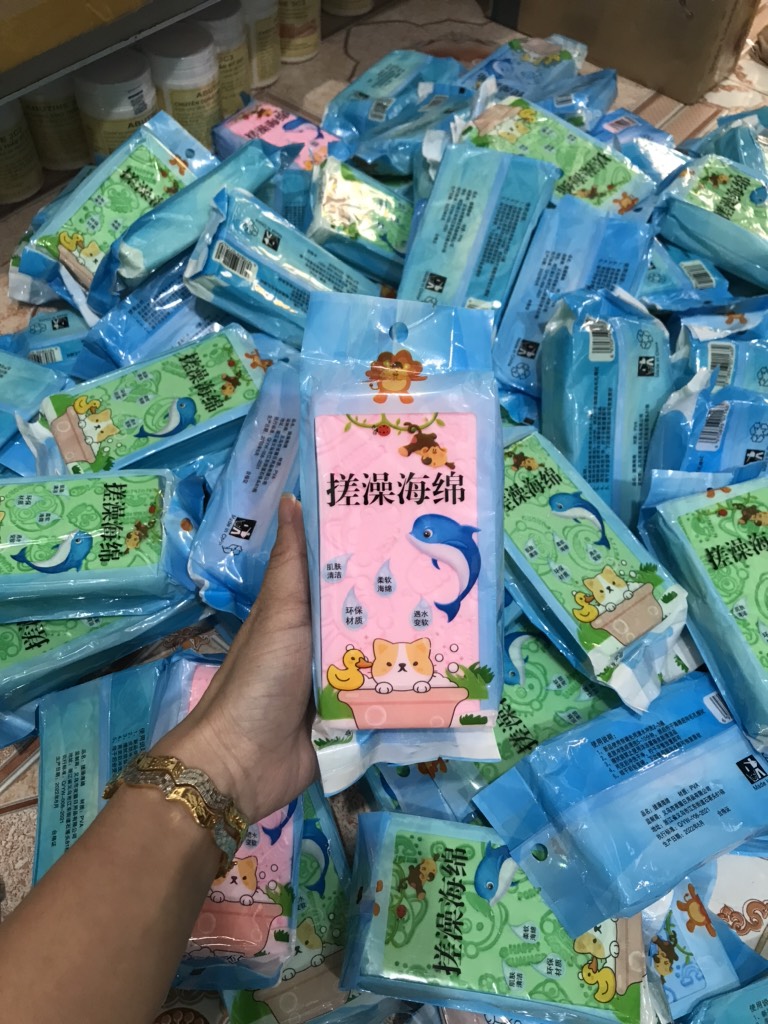 Bông mút tắm bọt biển kỳ ghét siêu bền Hot