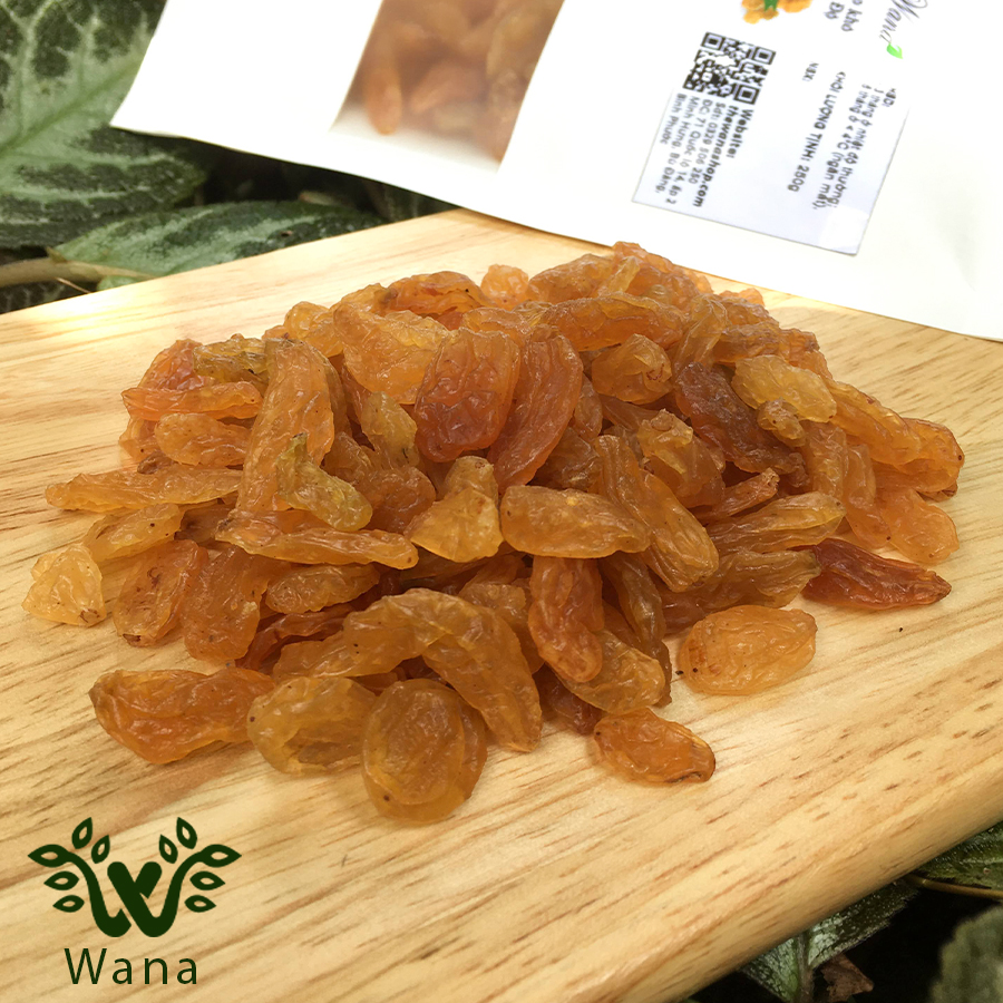 |500g| Nho khô vàng Ấn Độ Wana