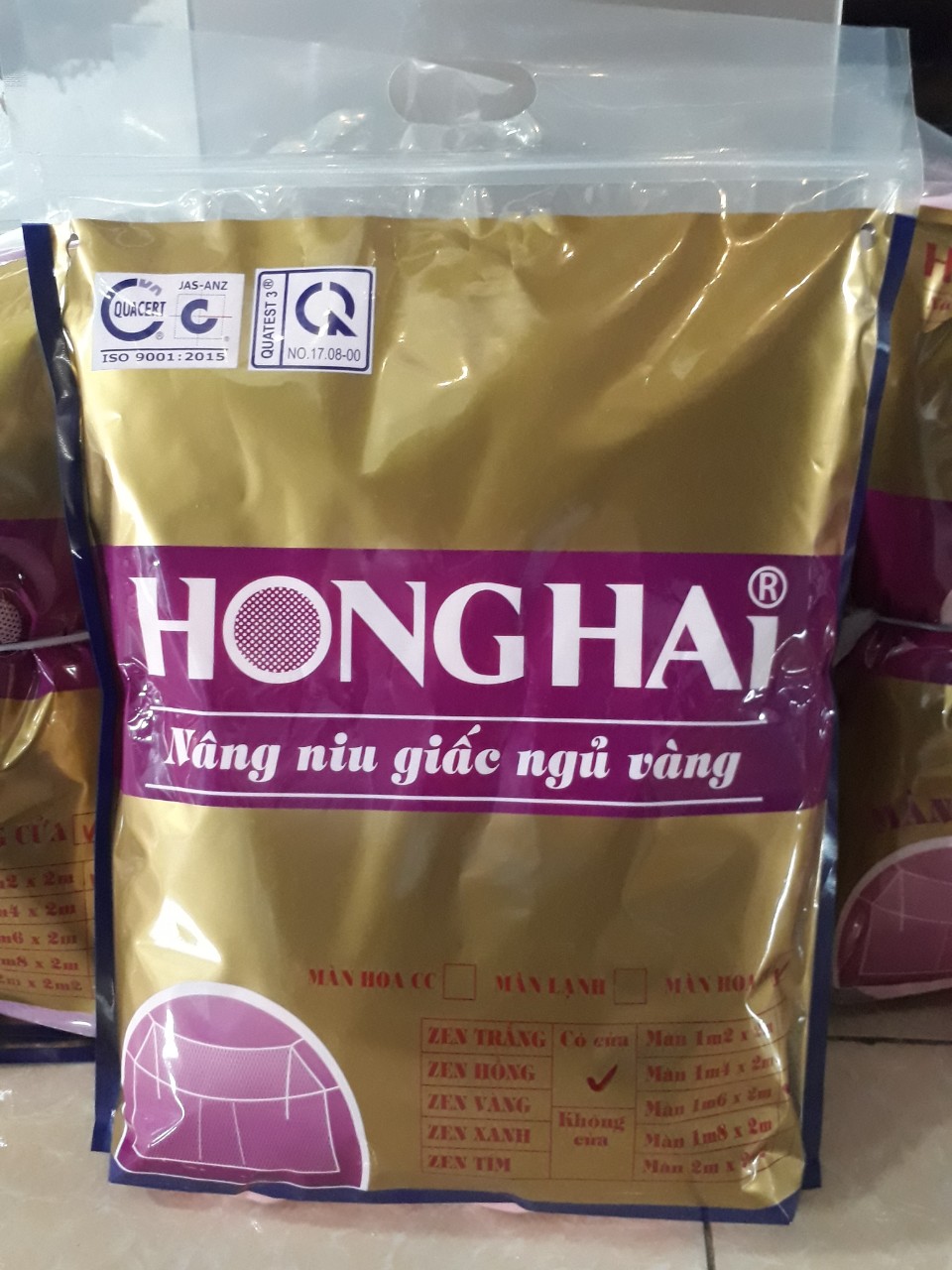 Mùng tuyn lạnh chống muỗi có in bông . ( Mùng bông Hồng Hải đủ size)